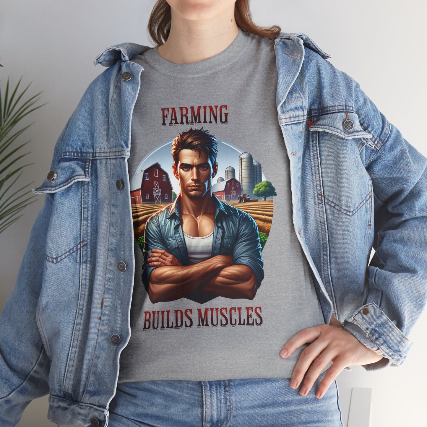 Farming Builds Muscle T-shirt